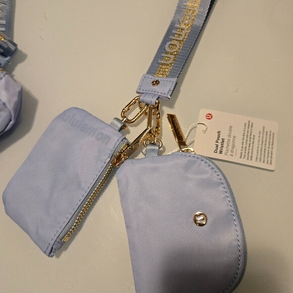 113. Lululemon Belt Bag + Dual Pouch Set – Light Blue w/Gold Wordmark | NWT - Picture 5 of 6